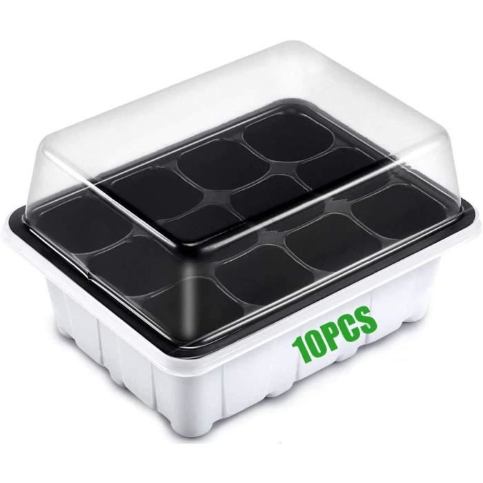 Plateau De Germination à 12 Cellules Avec Trous De Drainage | Bac à Semis En Silicone Durable Pour Faire Pousser Des Graines