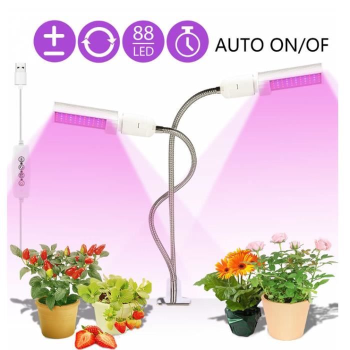 Lampe Croissance MILYN 100W - Spectre Complet 150 LED E27 - Pour Plantes Intérieur, Semis, Floraison