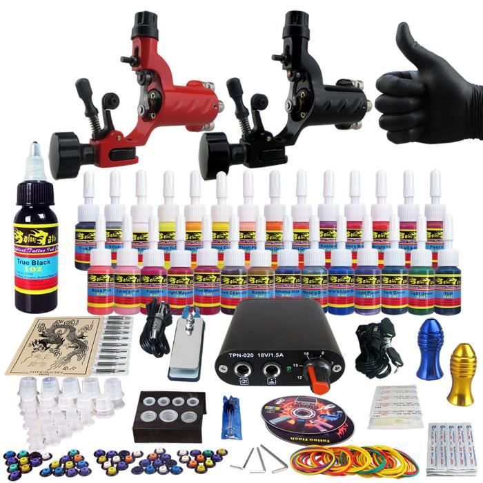 Solong Tattoo TK20416 Kit de Tatouage Complète 2 Machine à Tatouer