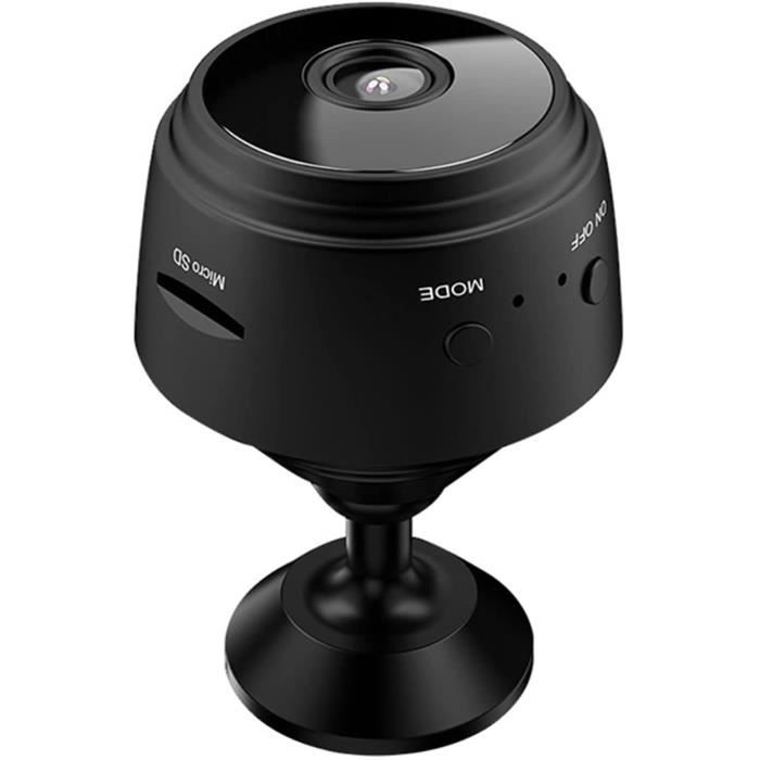 Caméra De Surveillance Mini Sans Wi-Fi - 1080P, Détection Mouvement, Batterie 500mAh, Carte SD Jusqu'à 512 Go