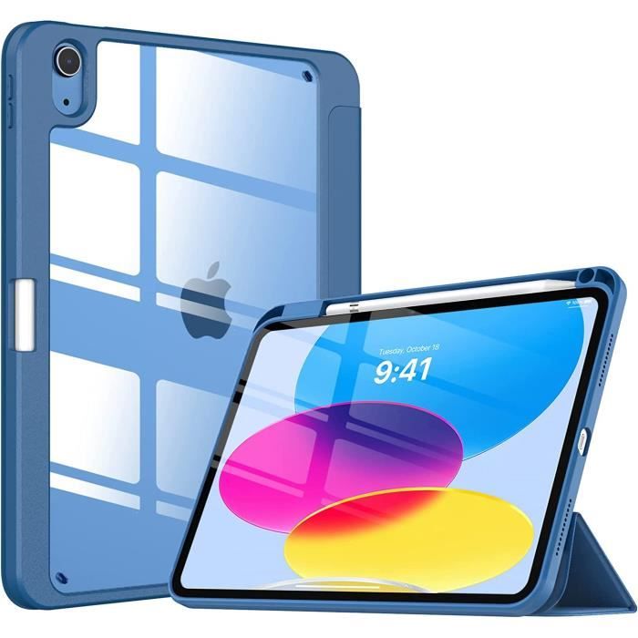 Coque Compatible avec iPad 10ème Génération 10,9 Pouces 2022, iPad 10 Coque  avec Porte Stylet, Mince Étui Tri-Fold Transparent[906] - Cdiscount  Informatique