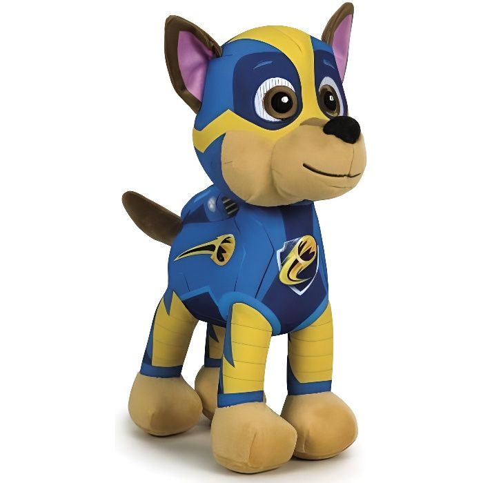 Peluche Pat Patrouille 21 Cm Chien Chase Collection Super Heros Myghty Pups Chiots Doudou Licence Enfant Cdiscount Jeux Jouets