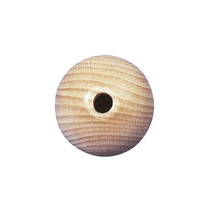 200 Demi-Perles Bois 20mm - Boules Fendues Naturelles Pour DIY, Bijoux Et Décorations