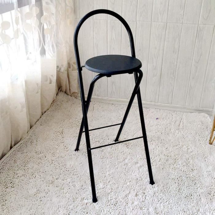 Tabouret De Batterie Pliable Avec Dossier Réglable - Hauteur 67-80 Cm - Pivotant 360° - Charge Max 80 Kg - Pour Piano, Guitare
