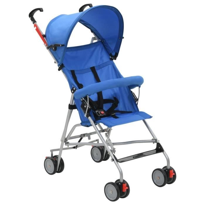 Poussette Pliante Bebe Poussette Canne Transport De Bebes 6 Mois A 3 5 Ans En Acier Bleu Achat Vente Poussette Soldes Sur Cdiscount Des Le Janvier Cdiscount