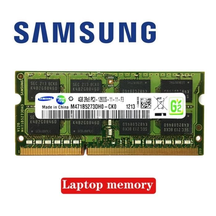 Samsung 32Go 16Go 8Go PC3-12800 DDR3 1600MHz SODIMM 204Pin Laptop Mémoire  RAM FR