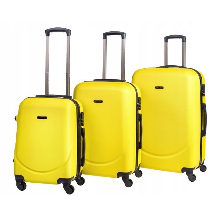 Milan Set 3 Valises/ Baggage Voyage soute/cabine 2,44,2 kg ABS