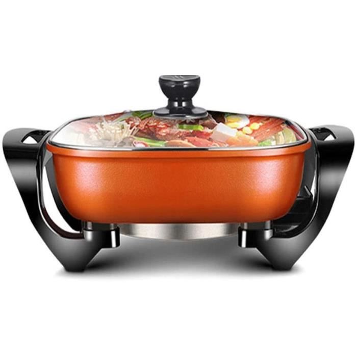 Poêle Électrique Portable 24cm Multifonction - Hot Pot Antiadhésif Pour Fondue, Friture, Étudiant, Studio Ou Camping (Blanc) Poêle Chambre Studio Poêle Électrique Portable 24cm Multifonction - Hot Pot Antiadhésif Pour Fondue, Friture, Étudiant, Studio Ou Camping (Blanc) Poêle Chambre Studio