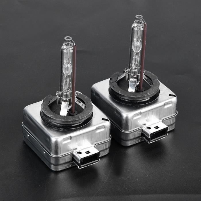 Cikonielf Phare au xénon 2pcs D1S 6000K 35W voiture ampoules de remplacement de phare de lampe xénon