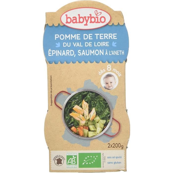 Repas Bebe Babybio Petit Bol Pomme De Terre Du Val De Loire Epinard Saumon A L Aneth 8 Mois 400 G 1 Pc Achat Vente Bol Soldes Sur Cdiscount Des Le Janvier Cdiscount