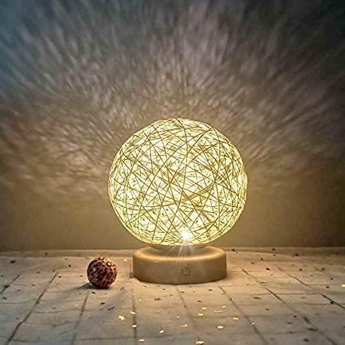 Lampe De Chevet Pour Salon Lampe Led à Intensité Variable Sundos Lampe De Chevet Moderne En Bambou Et Rotin Beige Lampe De Table Moderne Et Créative Avec Base En Bois Décoration Personnalisée 
