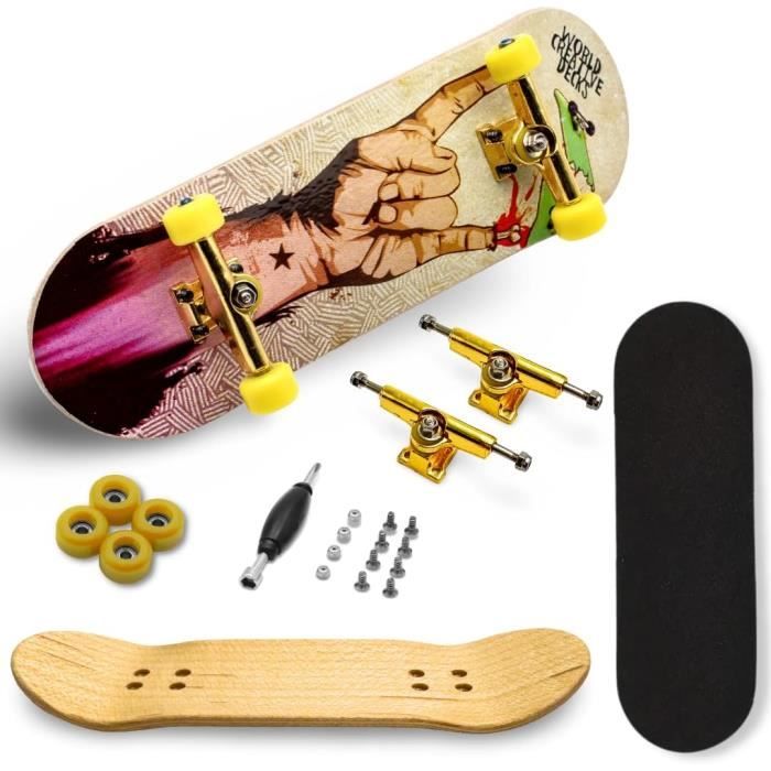 Skateboard Vintage FibreFlex Années 70 – Deck Jaune Complet – Roues Os Rares
