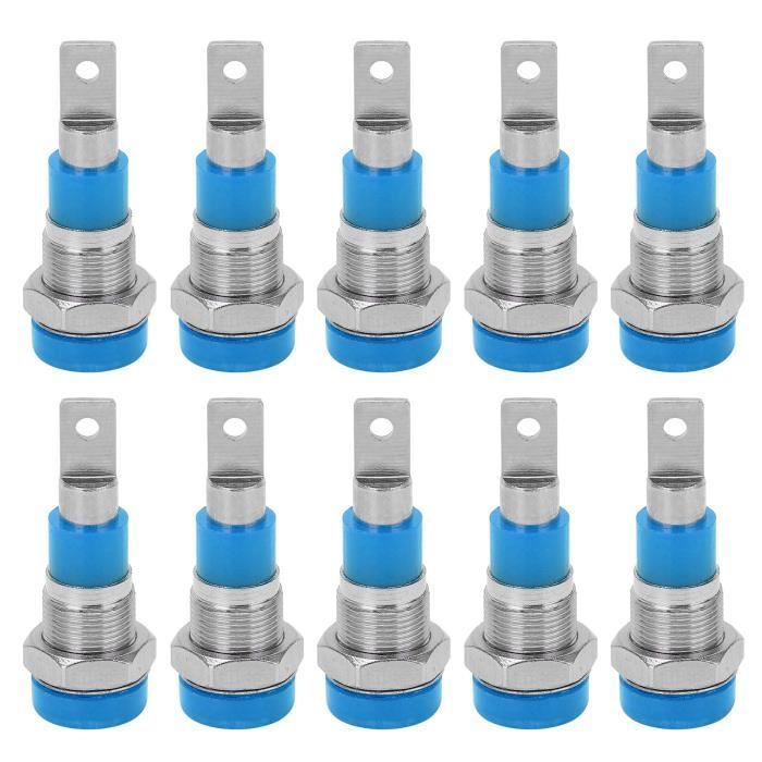 Lot De 10 Connecteurs Banane Empilables 4mm Peakelect - Fiches Mâles Pour Circuits Électroniques, DIY
