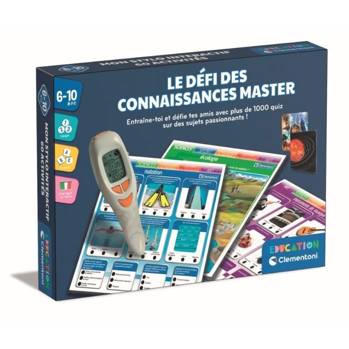 Le défi des connaissances master Clementoni Jeux