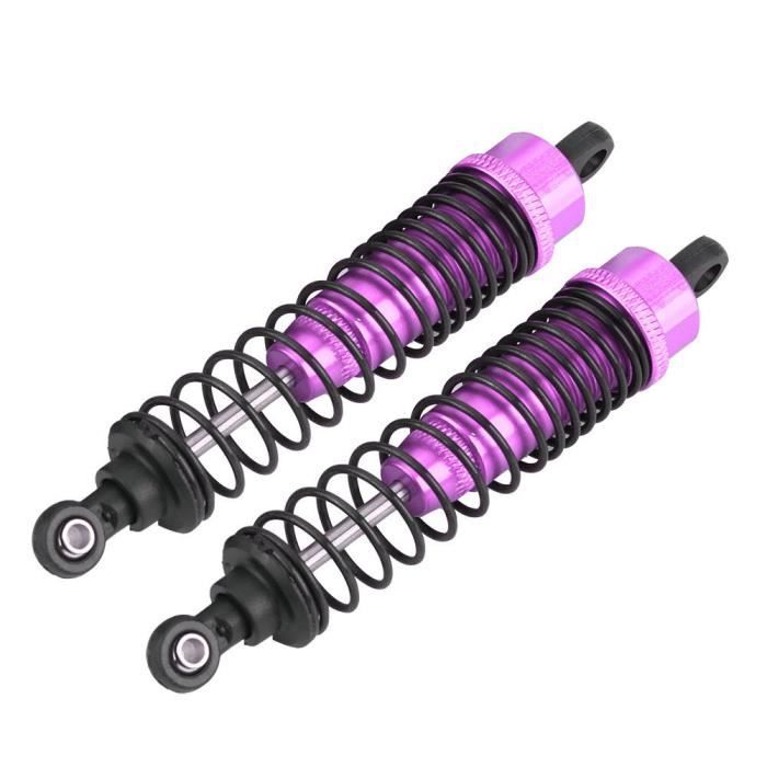 Dilwe Amortisseurs RC En Aluminium – 4 Pièces Avec Ressorts, Compatibles HSP/Redcat 1/10, Argent