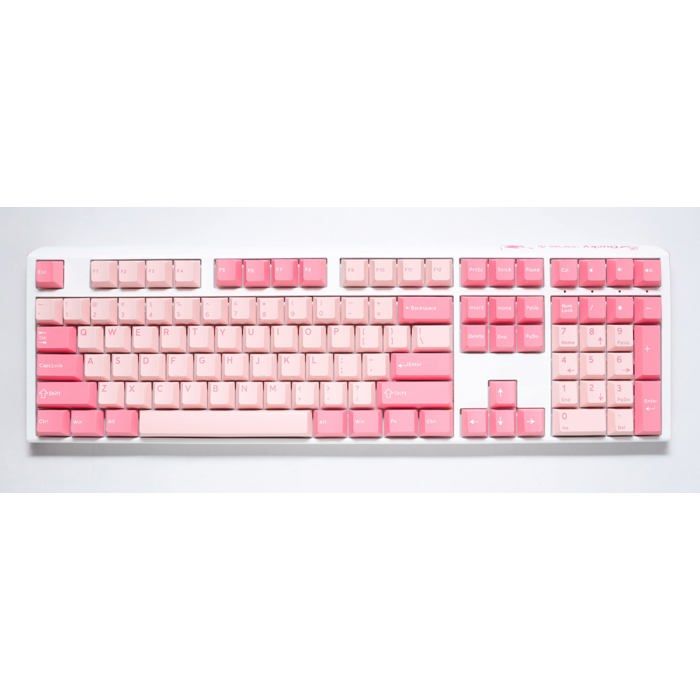 Clavier de gaming – DUCKY – One 3 Gossamer Pink – Rétroéclairé – Switches Cherry MX – Ergonomique