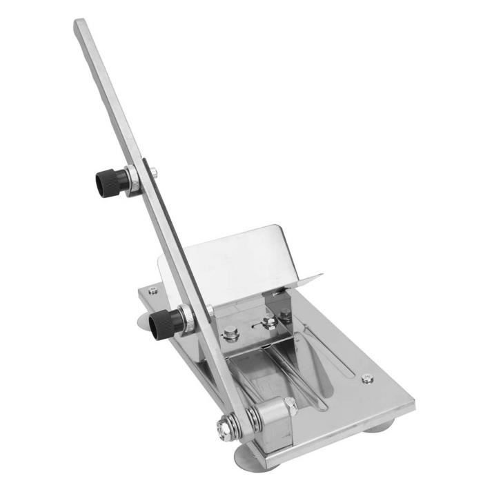 Trancheuse à Viande Manuelle En Inox – épaisseur Réglable 2 Ou 4 Mm, Avec Brosse Et Aiguisoir - 9