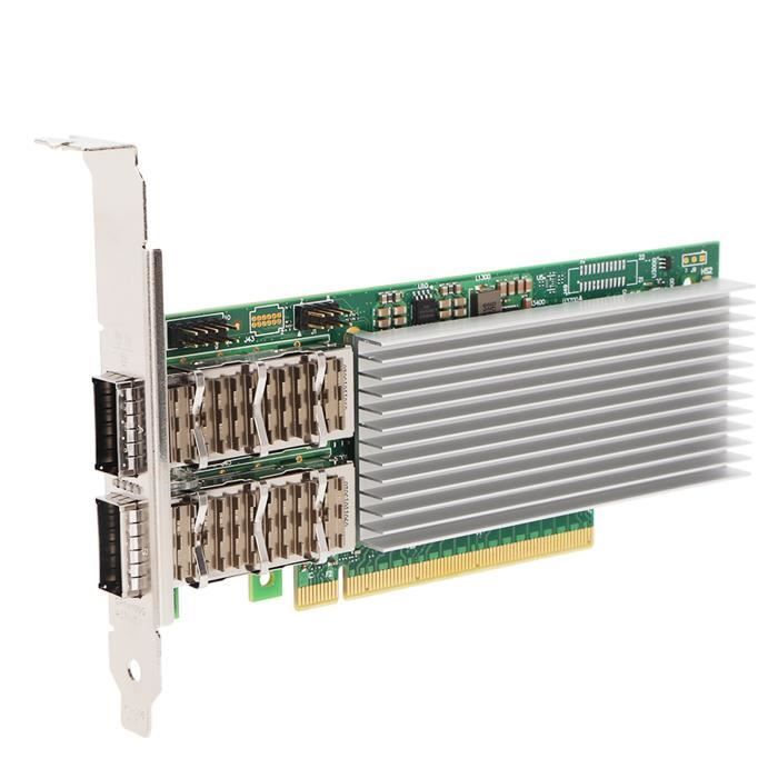 Tarjeta de red SFP PCI-e dual LAN de 10 GB, controlador Intel 82599