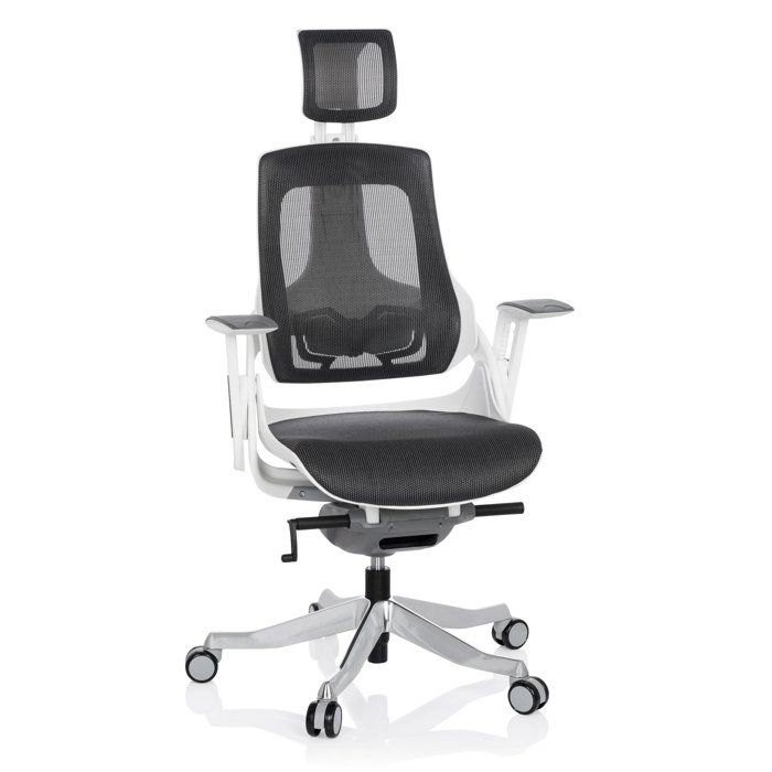 Chaise de bureau / Chaise pivotante SPEKTRE tissu maille gris hjh OFFICE Chaise de bureau / Chaise pivotante SPEKTRE tissu maille gris hjh OFFICE