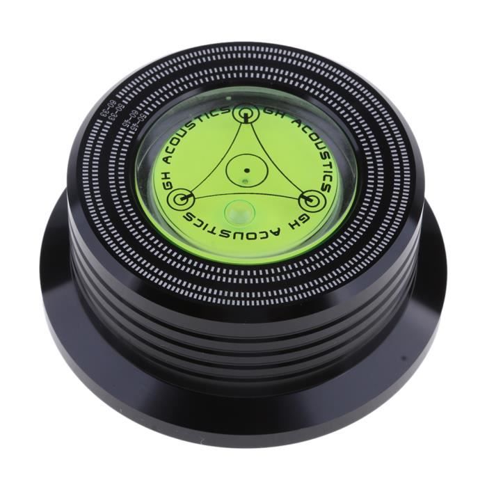 Stabilisateur Disque Vinyle Carbone - 130g - Améliore Son Platine - Réduit Vibrations - Pour Vinyles LP