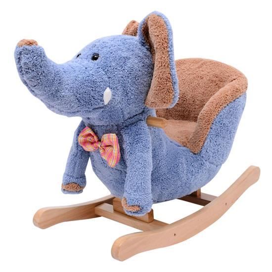 PREMAMAN Éléphant à bascule Rose - Jouet d'éveil - Éveil et jeux