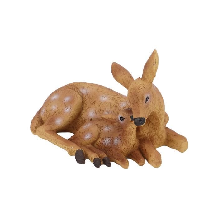 Set De 2 Supports Livre En Forme De Tête De Cerf - Décor Alpin Peint à La Main, Style Chalet