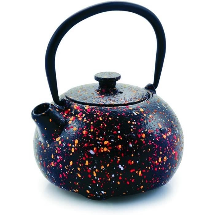 Théière En Fonte IBILI Lamam 1,1 Litre - Intérieur Émaillé, Compatible Induction