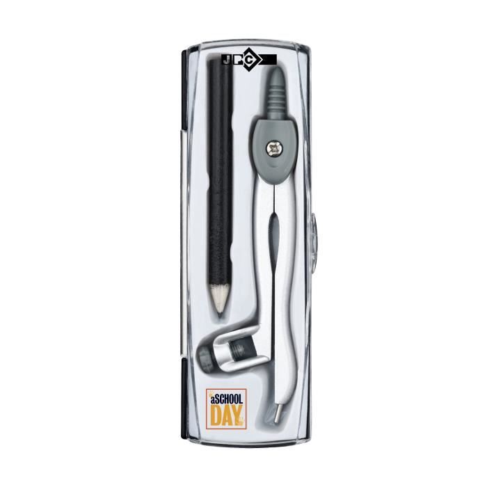 Coffret compas - JPC - Canon métal - Porte crayon - 1 crayon inclus ...