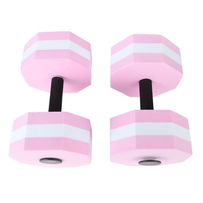 Haltères Flottants Pour Aquagym - Lot De 2 - Mousse EVA - Dimensions 27x15cm - Rose, Rouge, Bleu, Vert - Résistance Dans L'eau