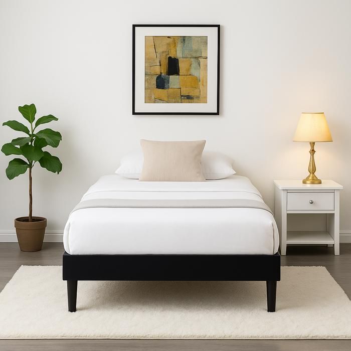 Sommier - KING OF DREAMS - 100x200 cm - Déhoussable - Housse Lavable - 13 Lattes en Peuplier