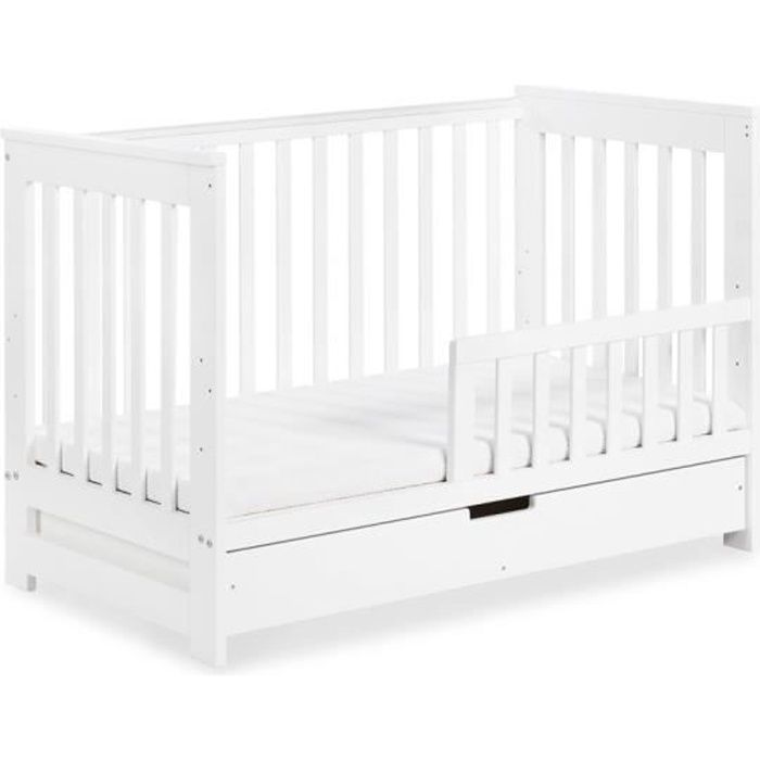 Iwo Lit Bebe Enfant Evolutif En Bois Avec Tiroir Blanc 1x60 Cm Cdiscount Puericulture Eveil Bebe Iwo Lit Bebe Enfant Evolutif En Bois Avec Tiroir Blanc 1x60 Cm Cdiscount Puericulture Eveil Bebe