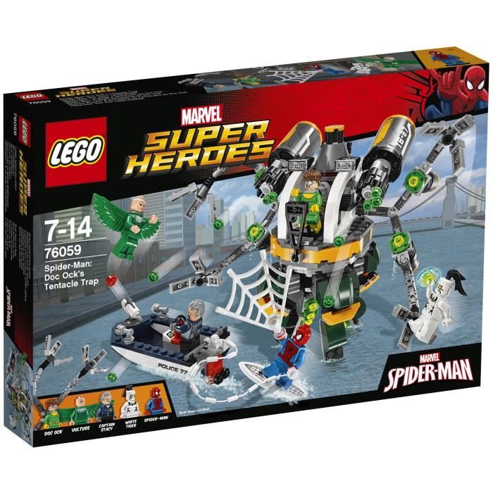LEGO® Marvel Super Heroes 76059 - Spider-Man : Le Piège à Tentacules de Doc Ock Reconditionné - Lego reconditionné disponible sur Cdiscount Seconde Vie