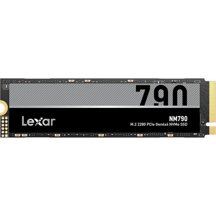 SSD – LEXAR – NM790 – 2To – M.2 2280 PCIe Gen4x4 NVMe – 7400 Mo/s lecture 6500 Mo/s écriture