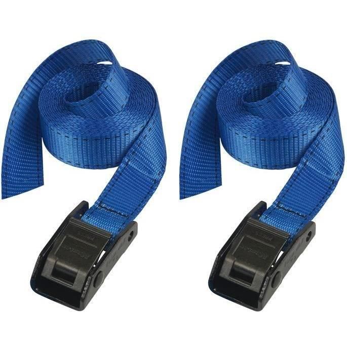MASTER LOCK Lot de 2 Sangles à bagage - 2,5 m x 25 mm