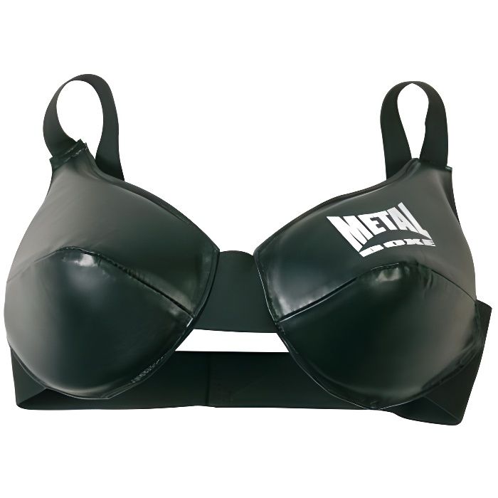 Protège poitrine - METAL BOXE - Noir - Forme anatomique - Coques en mousse EVA