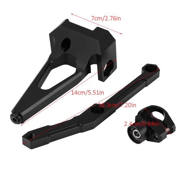 Support Amortisseur Aluminium INJORA Pour SCX24 1/24 – Kit De Montage Avec Vis – Amélioration Suspension