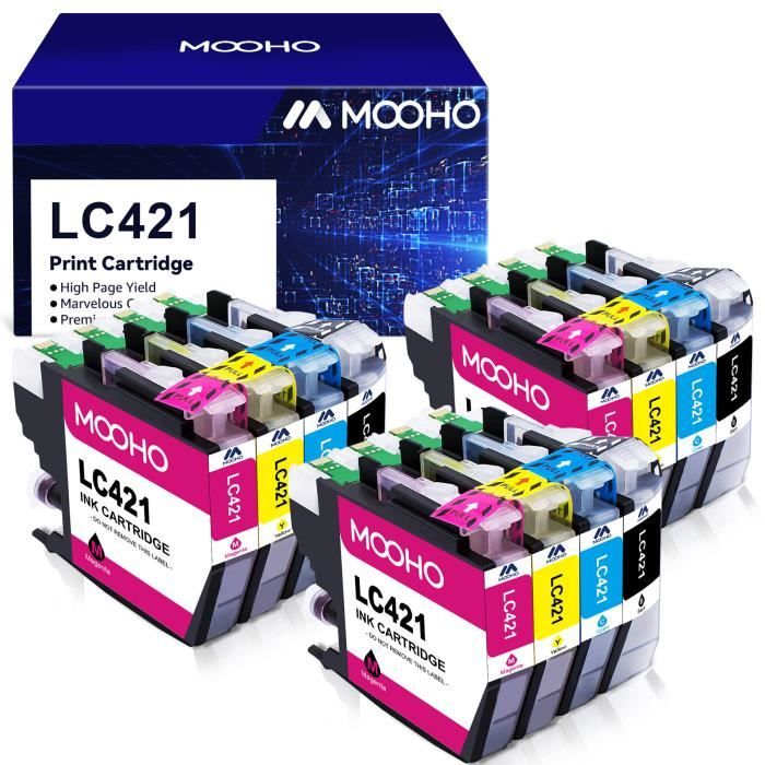 Cartouches Compatibles Brother LC421/LC421XL Multicolores X3 - NOPAN-INK, Neuf
