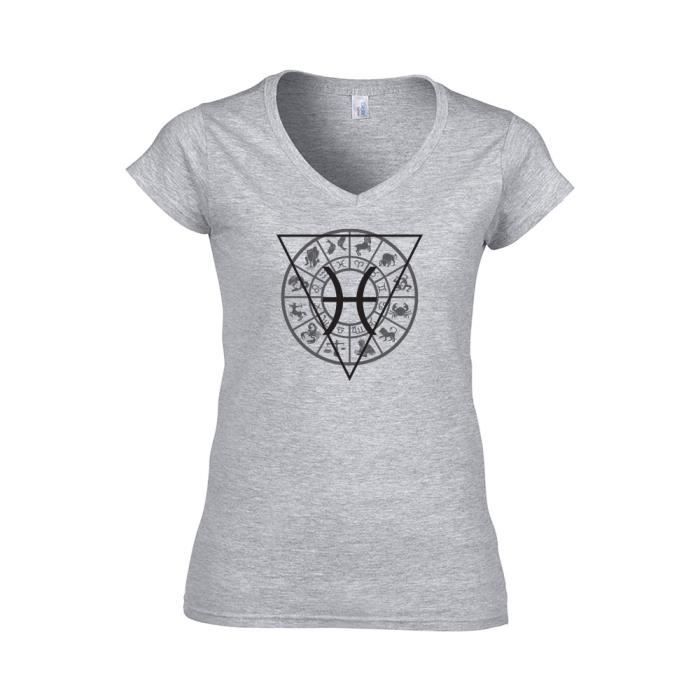 T Shirt Femme Col V Signe Astrologique Poisson L Rose Rose Cdiscount Pret A Porter T Shirt Femme Col V Signe Astrologique Poisson L Rose Rose Cdiscount Pret A Porter