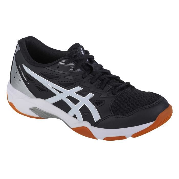 asics gel-rocket 11 1072a093-002, femme, noir, chaussures de volleyball