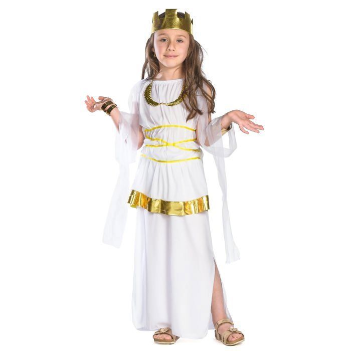 Hippie Mädchen Kostüm 7-9 Jahre – Oberteil & Hose, Flower Power Style, Bunt, Für Karneval & Party