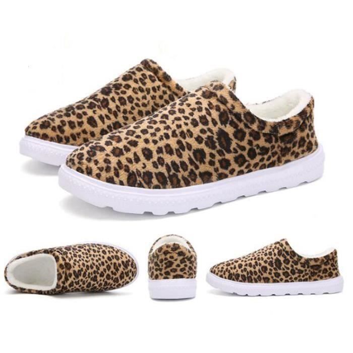 JOMIX Bottes De Neige Classiques Femme Hiver - Bottines Fourrées Confortables Chaudes Douces - Chaussures MD9764 (Beige, 36