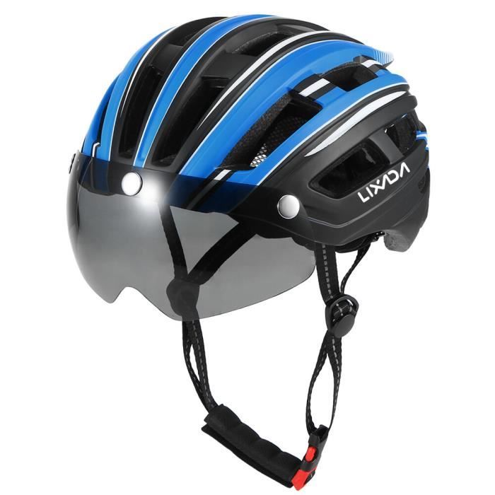 Casque Vélo,casque De Cyclisme Avec Visière Magnétique, Moulé Intégralement 58-62cm Pour Hommes