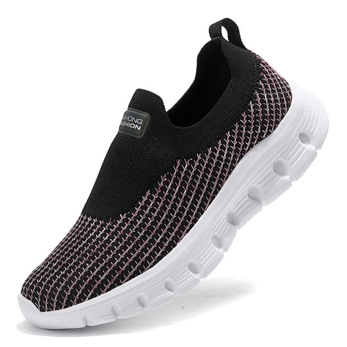 Basket Femme Chaussures De Course Mesh Feminine Respirante Air Rose