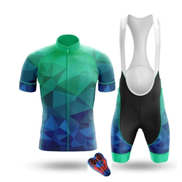 Maillot De Cyclisme Homme D'Été à Manches Courtes – Tissu Respirant Et Séchage Rapide – 100% Polyester – Coupe Ergonomique - 9