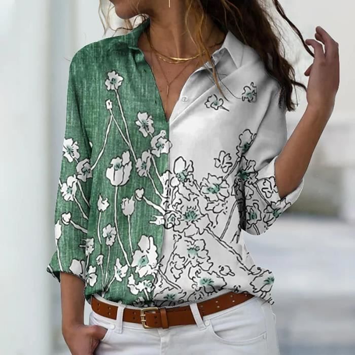 Haut Chemisier Dentelle Floral Rétro - Manches Ballons, Col En V, Taille Unique, Neuf Avec étiquettes