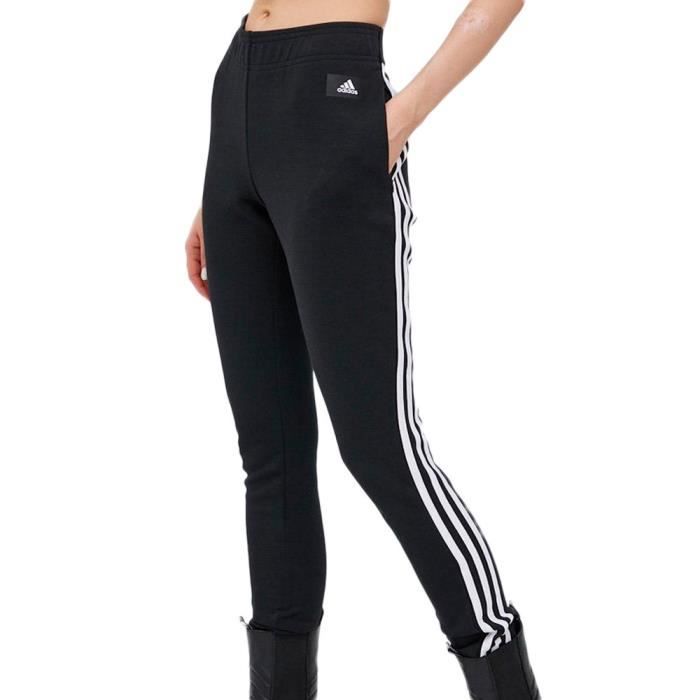 Jogging Velours Large À Ceinture Élastique Black Femme