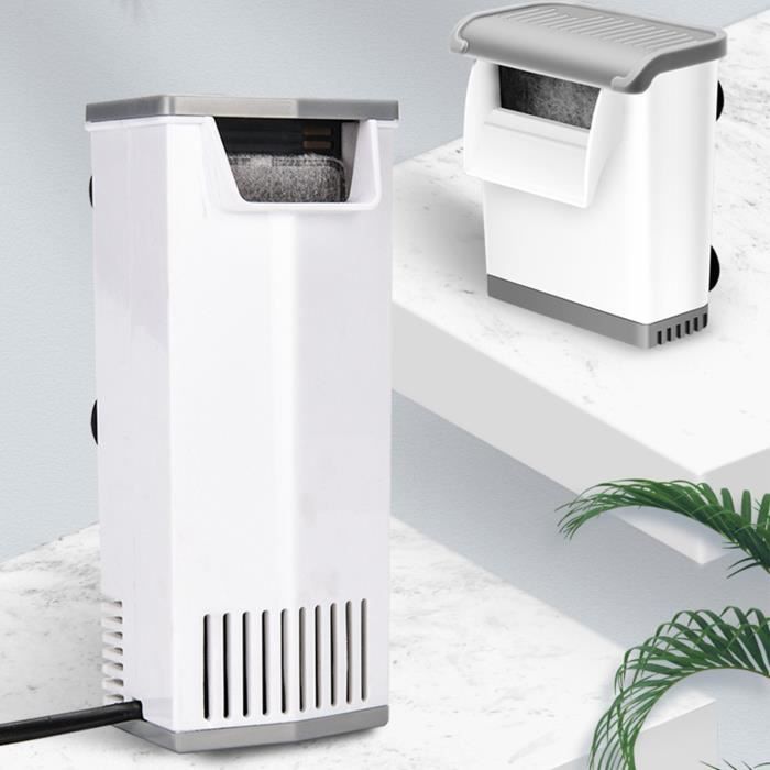 Meilleurs prix pour OMABETA filtre d'aquarium Filtre de réservoir de tortues, fonctionnement jardin groupe Filtre Faible Eau 3W 250L Blanc Cassé