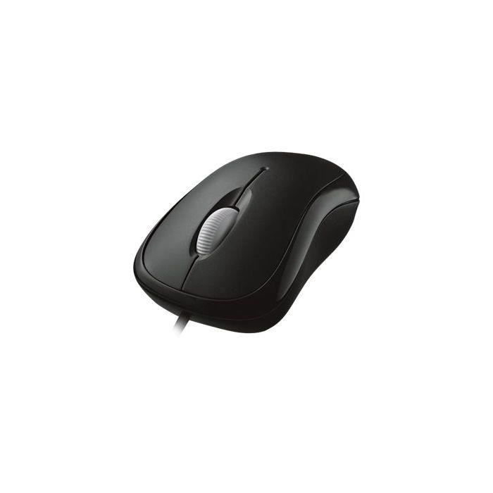 MICROSOFT Basic Optimal Mouse – Souris optique – 3 boutons – Filaire USB – Noir