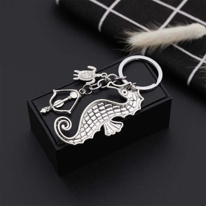 Porte-Clés Basketball 2 Pièces - Design Rotatif En Métal Pour Fans De NBA - Cadeau Sport Personnalisé