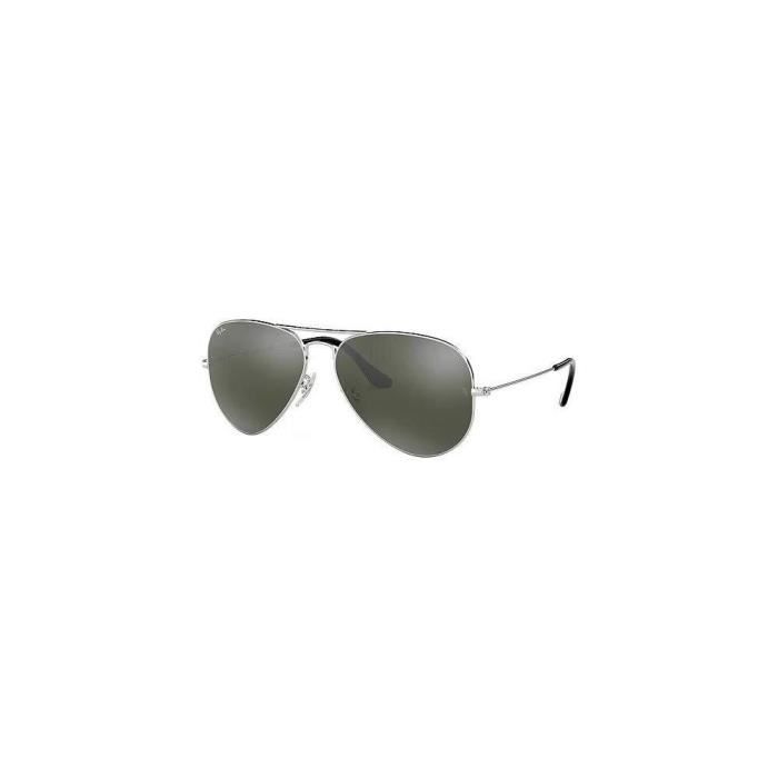 ray ban aviator 62mm silver mirror